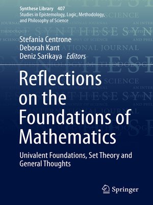 cover image of Reflections on the Foundations of Mathematics